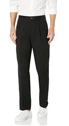 Photo 1 of Amazon Essentials Men's Classic-fit Wrinkle-Resistant Pleated Chino Pant 30x29

