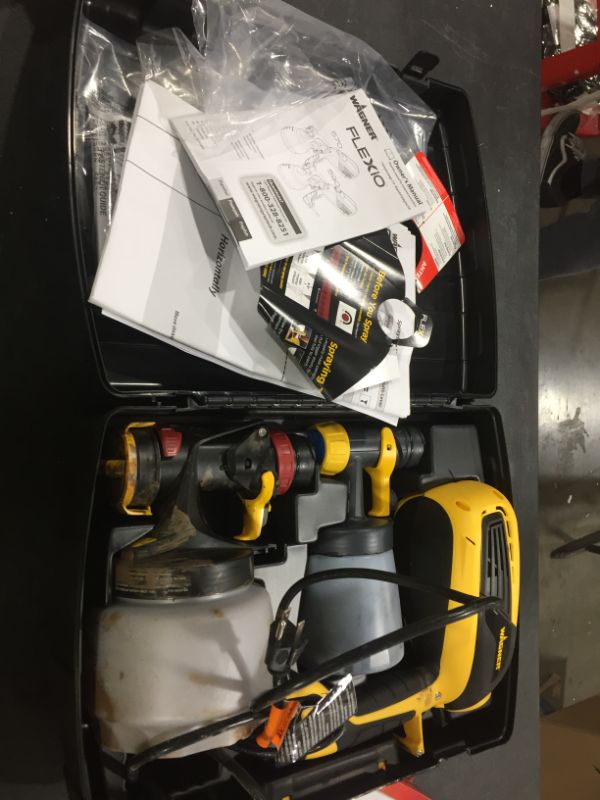 Photo 5 of Wagner Spraytech 0529010 FLEXiO 590 Handheld HVLP Paint Sprayer, Sprays Unthinned Latex, Includes Two Nozzles - iSpray & Detail Finish Nozzle, Complete Adjustability for All Needs
MAJOR USAGE