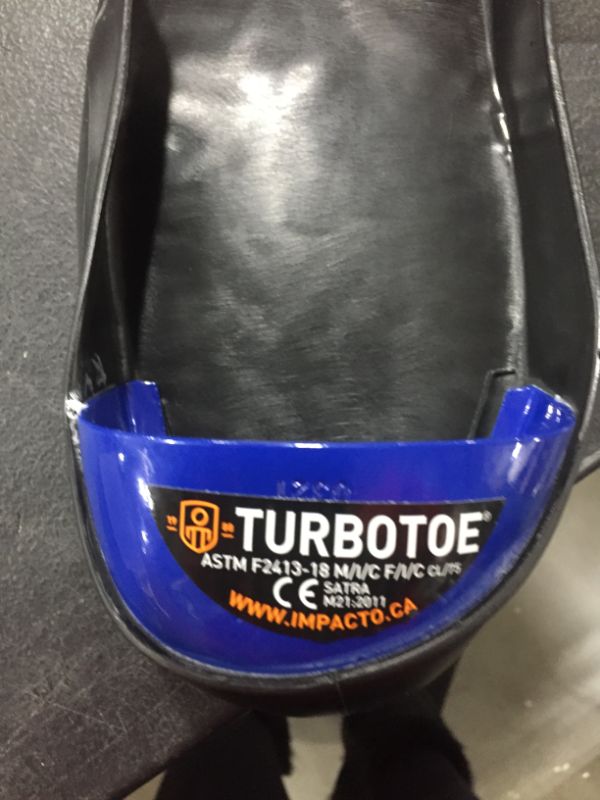 Photo 6 of Impacto TTUXL Turbotoe Steel Toe Cap, Blue Toe, X-Large , Black
