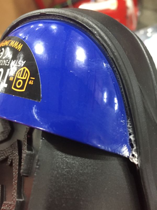 Photo 1 of Impacto TTUXL Turbotoe Steel Toe Cap, Blue Toe, X-Large , Black
