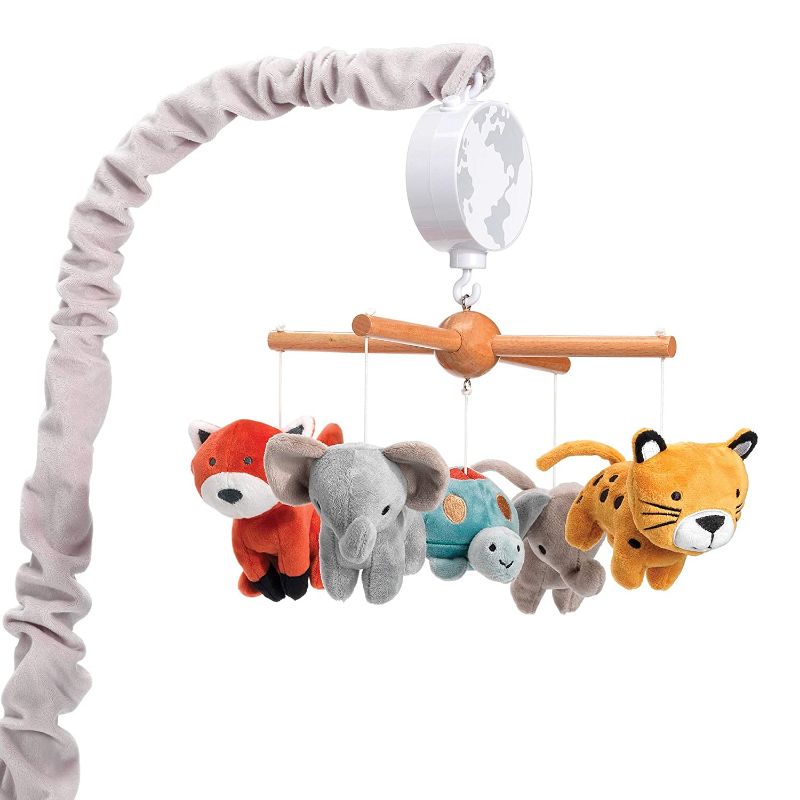 Photo 1 of Lambs & Ivy Wild Life Musical Baby Nursery Crib Mobile - Protect The Animals
