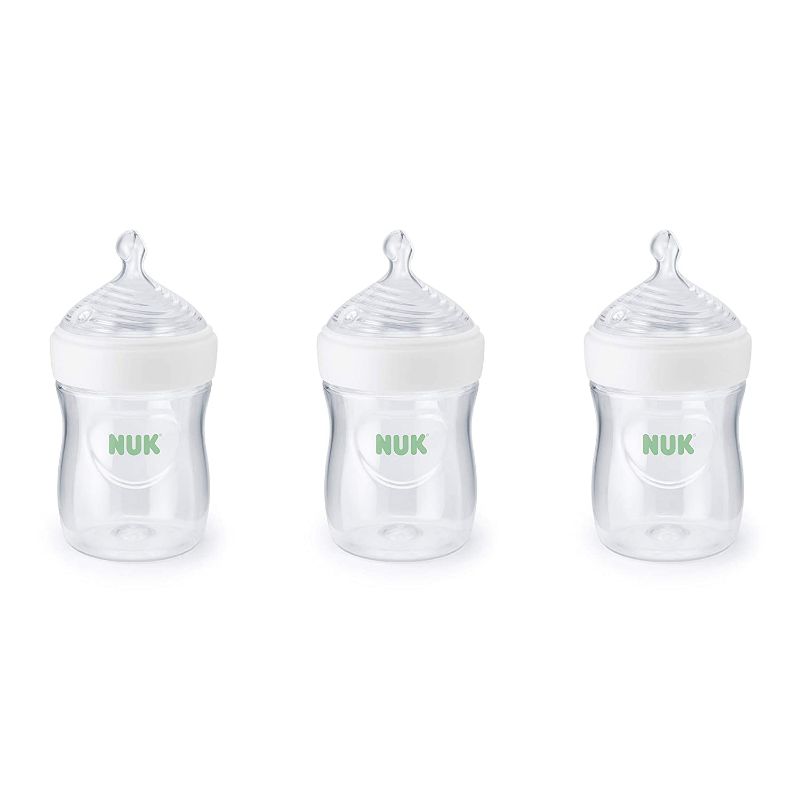 Photo 1 of NUK Simply Natural Baby Bottle with SafeTemp, 5 oz, 3 Pack
