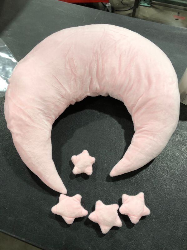 Photo 1 of baby neck pillow and mini plushie stars, Baby pink