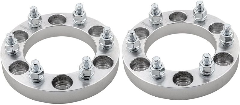 Photo 1 of 6x5.5 Wheel Spacers 1 Inch Compatible with Chevy-GMC 6 Lug - 2pc 6x139.7 Wheel Spacers with 14x1.5 Studs