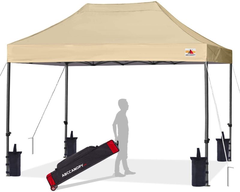 Photo 1 of ABCCANOPY Patio Pop Up Canopy Tent 10x15 Commercial-Series (Beige)
