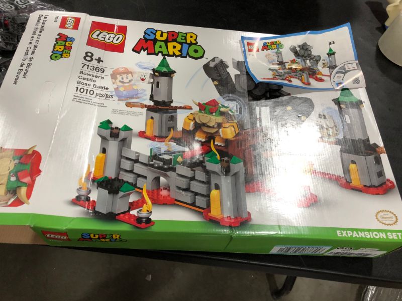 Photo 3 of LEGO Super Mario Bowser's Castle Boss Battle Expansion Set 71369 Building Kit; Collectible Toy for Kids to Customize Their Super Mario Starter Course (71360) Playset (1,010 Pieces)
