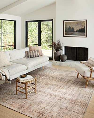 Photo 1 of Amber Lewis X Loloi Georgie Collection GER-02 Ocean / Sand 7'6" X 9'6" Area Rug
