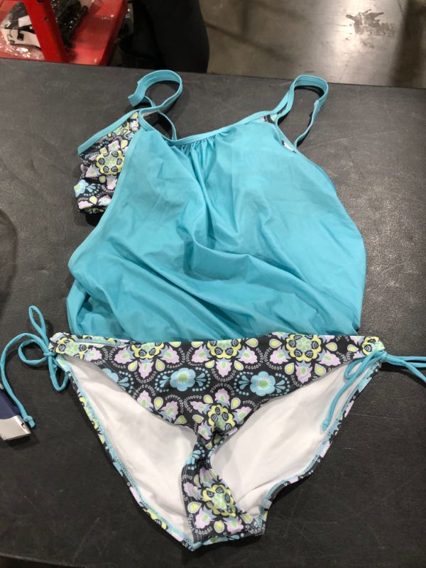 Photo 1 of 2 piece multicolored bikini large