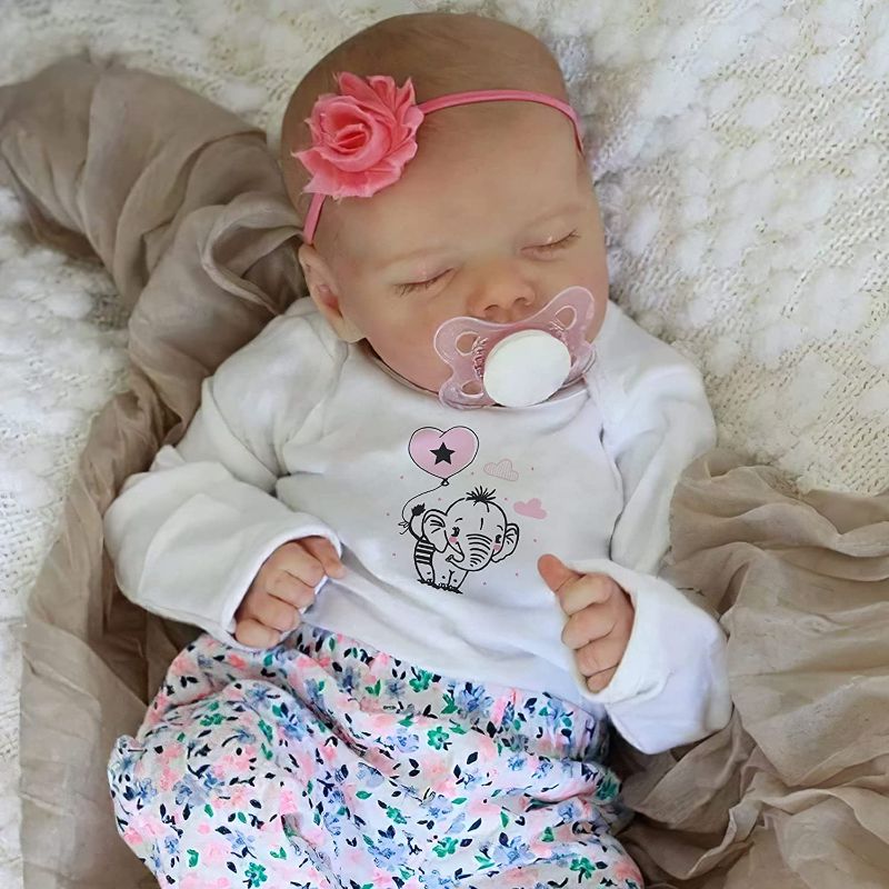 Photo 1 of Realistic Reborn Baby Dolls 18 Inch Lifelike Serendipia Sleeping Newborn Baby Dolls