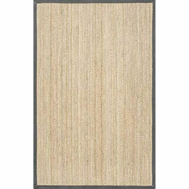 Photo 1 of nuLOOM Elijah Natural Seagrass Farmhouse Area Rug 3' X 5' Dark Grey
