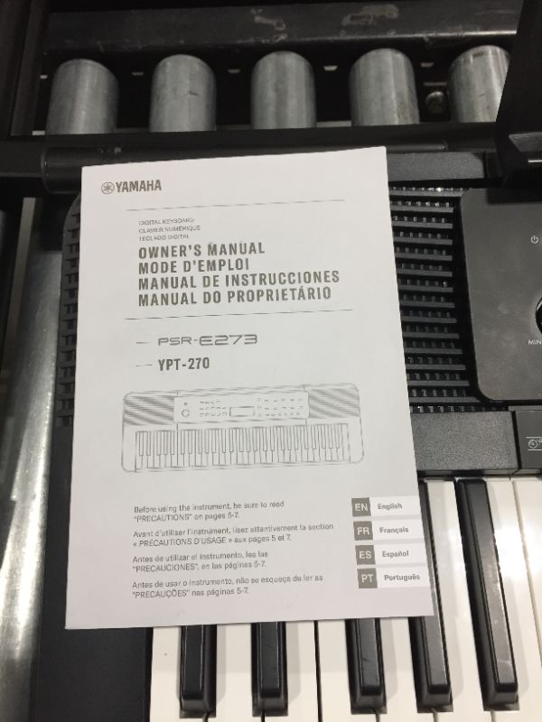 Photo 1 of Yamaha PSR-E273 PKS 61-Key Premium Keyboard Pack with Power Supply, X-Style Stand, and Headphones (YAM PSRE273
