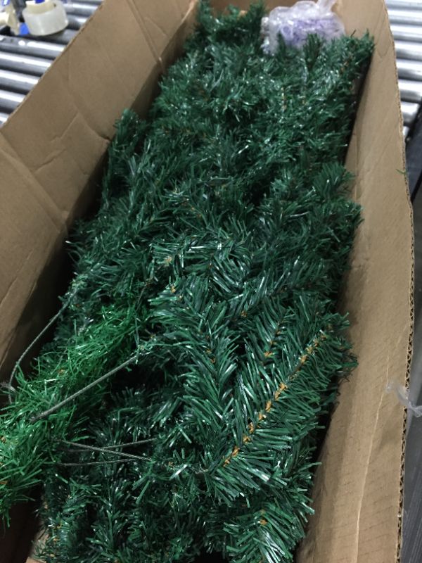 Photo 2 of Amazing Seasons 6 Ft. Christmas Tree | Green Branches with Sturdy Metal Base