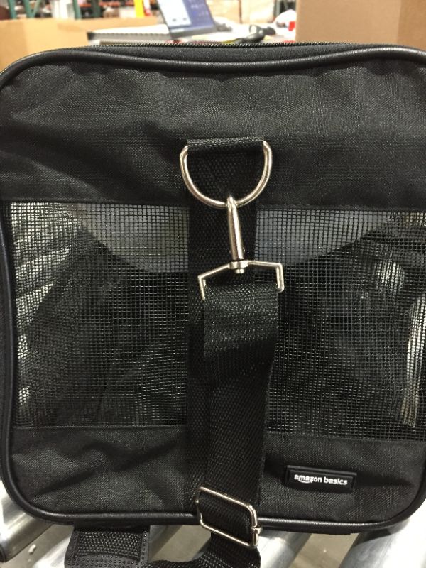 Photo 3 of Amazon Basics Soft-Sided Mesh Pet Travel Carrier
