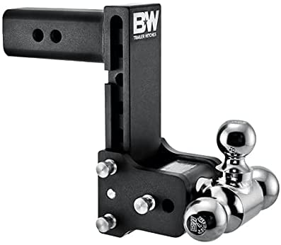 Photo 1 of B&W Trailer Hitches Tow & Stow - Fits 2.5" Receiver, Tri-Ball (1-7/8" x 2" x 2-5/16"), 7" Drop, 14,500 GTW - TS20049B
