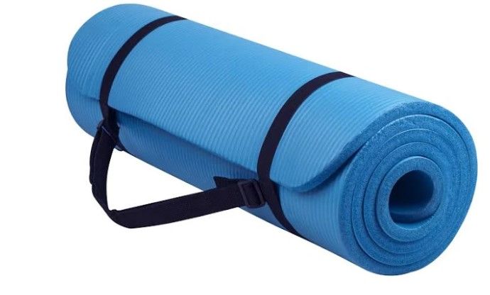 Photo 1 of BalanceFrom GoYoga All Purpose Extra Thick Yoga Mat, Blue
