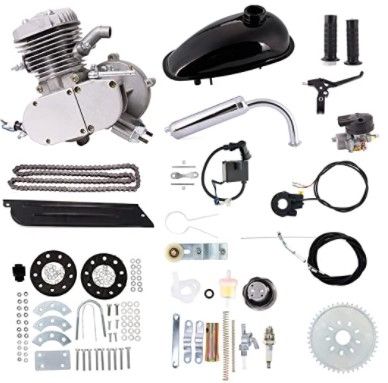 Photo 1 of 80cc Bike Bicycle Motorized 2 Stroke Petrol Gas Motor Engine Kit Set Black
