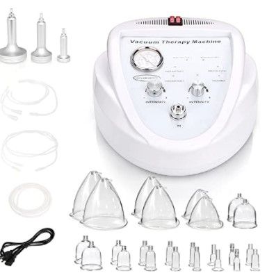 Photo 1 of Vacuum Cupping Massager, Scrapping Body Shape Massage Machine with 24 Cups and 3 Pumps-
