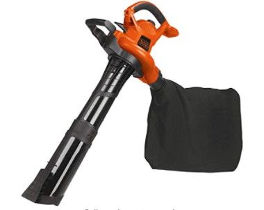 Photo 1 of BLACK+DECKER Leaf Blower & Leaf Vacuum, 3-in-1, 12-Amp, 250-MPH, 400-CFM (BV6000)
