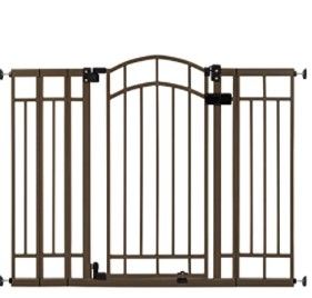 Photo 1 of Summer Multi-Use Decorative Extra Tall Walk-Thru Baby Gate, Metal, Bronze Finish - 36” Tall, Fits Openings up to 28.5” to 48” Wide, Baby and Pet Gate for Doorways and Stairways
