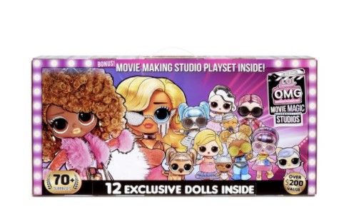 Photo 1 of LOL Surprise Omg Movie Magic Studios With 70+ Surprises, 12 Dolls Including 2 Fashion Dolls, 4 Movie Studio Stages, Green Screen, Phone Tripod, Movie Theater/Set Packaging, And Movie Accessories
