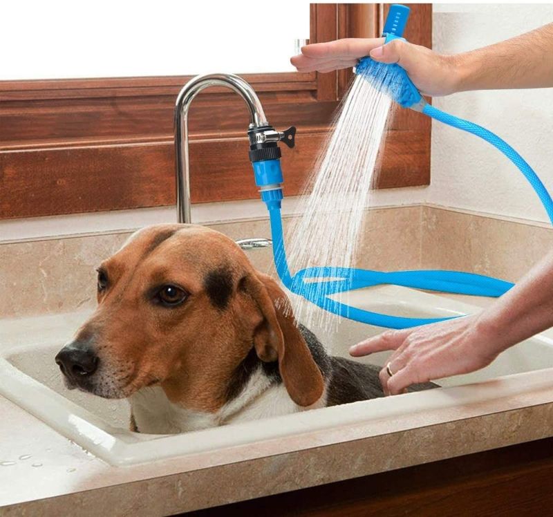 Photo 1 of Classier Pet Bathing Tool | Pet Shower Sprayer & Scrubber in-One, Shower Bath Tub & Outdoor Garden Hose Compatible, Dog Cat Horse Grooming
