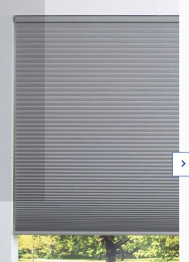 Photo 1 of allen + roth 72-in x 36-in Gray Cloud Blackout Cordless Cellular Shade