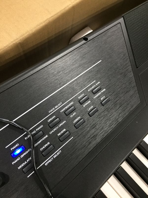 Photo 6 of Alesis Recital Pro - 88 Key Digital Piano Keyboard with Hammer Action Weighted Keys, 2x20W Speakers, 12 Voices, Record and Lesson Mode, FX and Display