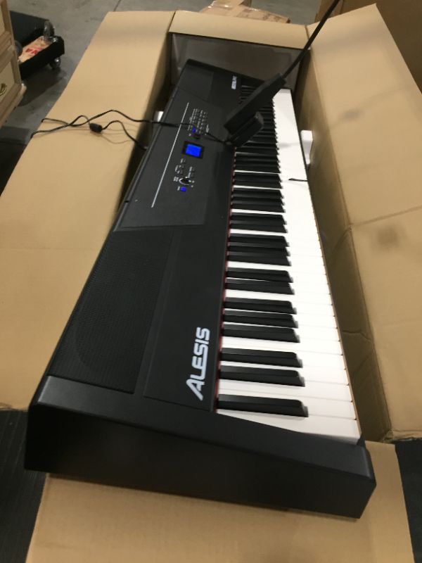 Photo 5 of Alesis Recital Pro - 88 Key Digital Piano Keyboard with Hammer Action Weighted Keys, 2x20W Speakers, 12 Voices, Record and Lesson Mode, FX and Display