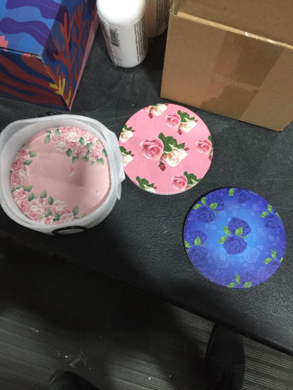 Photo 1 of Generic Flower Coasters, Set of 6