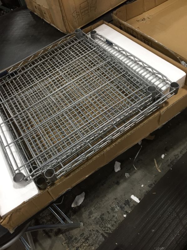 Photo 3 of 24 x 24 Wire Shelving Rack Shelves, 4 pack