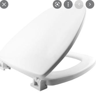 Photo 1 of Church Norwall White Wood Round Toilet Seat
