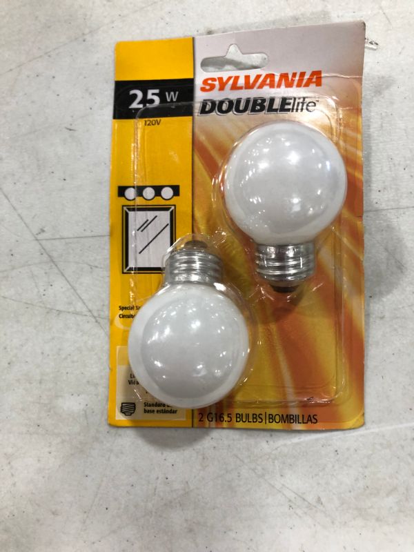 Photo 2 of 25-Watt Double Life G16.5 Incandescent Light Bulb (2-Pack)