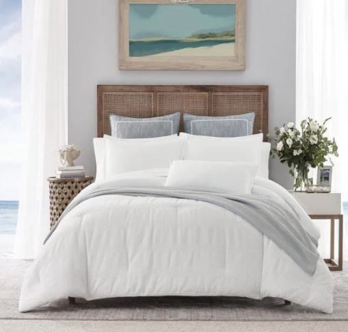 Photo 1 of Hampton 3-Piece White Solid Cotton Blend King Duvet Cover Set
