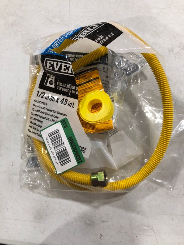 Photo 2 of Everbilt 4 ft. Gas Dryer Connector Kit