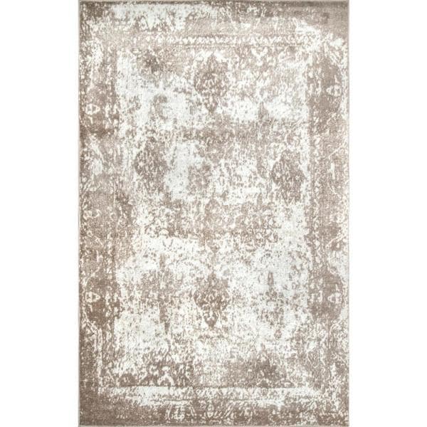 Photo 1 of Eleri Vintage Beige 5 ft. x 8 ft. Area Rug