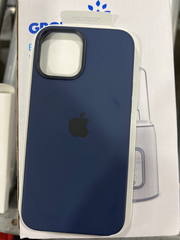 Photo 2 of Apple Silicone Case with MagSafe (for iPhone 12 Pro Max) - Deep Navy