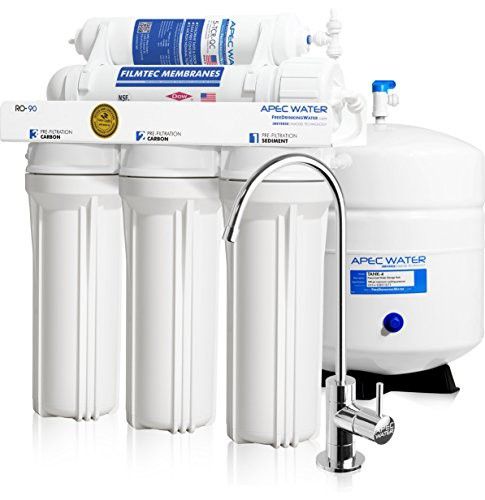 Photo 1 of APEC Water Systems ROES-50 Essence Series Top Tier 5-Stage Certified Ultra Safe Reverse Osmosis Drinking Water Filter System