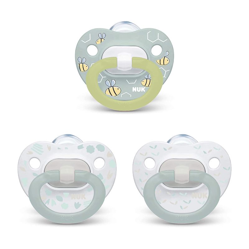 Photo 1 of NUK Orthodontic Pacifier Value Pack, Boy, 0-6 Months, 3-Pack