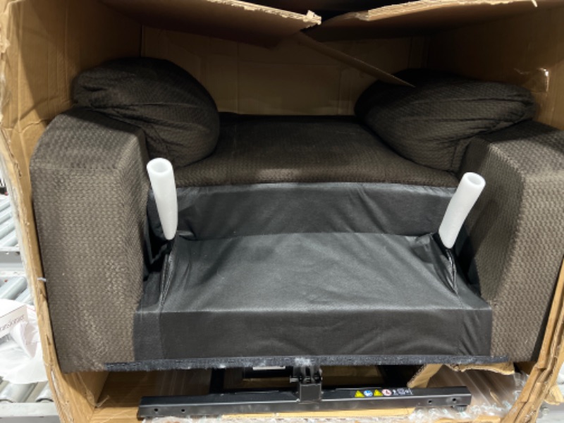 Photo 1 of Dark Brown Power Lift Upholsterey Recliner Chair
