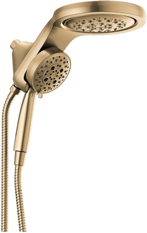 Photo 1 of DELTA FAUCET 58680-CZ HydroRain H2Okinetic 5-Setting Two-in-One, Champagne Bronze Head with Hand Shower
