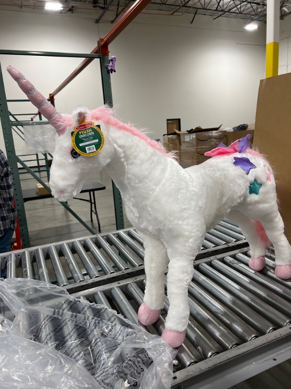 Photo 1 of Melissa & Doug Giant Unicorn - Lifelike Stuffed Animal (over 2 feet tall)
