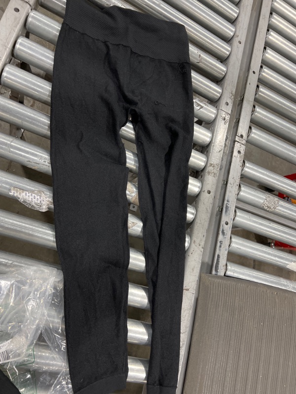 Photo 2 of 3 PACK BLACK LEGGINGS UNKNOWN SIZE 