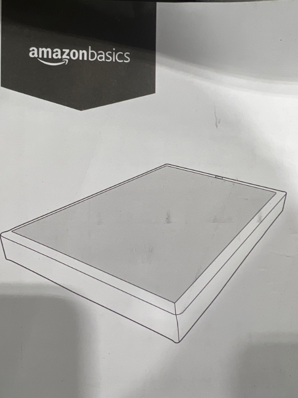 Photo 2 of Amazon Basics Mattress Foundation, Smart Box Spring, Tool-Free Easy Assembly full