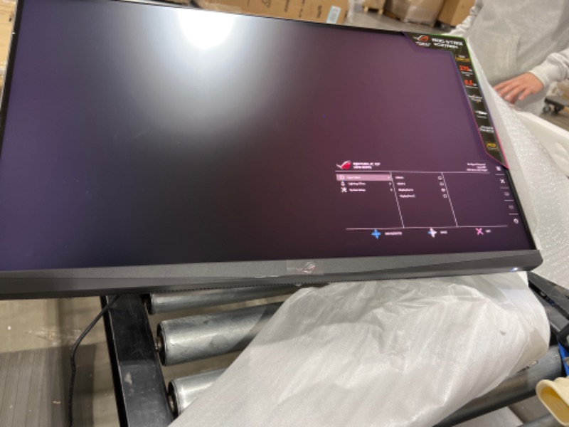 Photo 4 of ASUS ROG Strix 27” 2K HDR Gaming Monitor (XG27AQM) - WQHD (2560 x 1440), Fast IPS, 270Hz, 0.5ms, Extreme Low Motion Blur Sync, G-SYNC Compatible, DisplayHDR 400, Eye Care, DisplayPort, HDMI, USB 3.0
