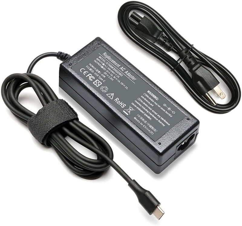 Photo 1 of 45w USB-c Charger Compatible with Lenovo 4X20M26252 ADLX45YCC3D ADLX45YLC3D ADLX45YDC3D Chromebook C330 S330 100e 300e 500e Tablet 10 adlx45ycc3a adlx45ycc2a HP Spectre x360 13-v111dx 13-v011dx
