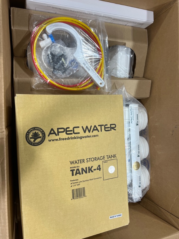 Photo 2 of APEC Water Systems ROES-50 Essence Series Top Tier 5-Stage Certified Ultra Safe Reverse Osmosis Drinking Water Filter System