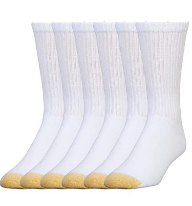 Photo 1 of Gold Toe Men's 656s Cotton Crew Athletic Socks, Multipairs EXTENDED SIZE 
