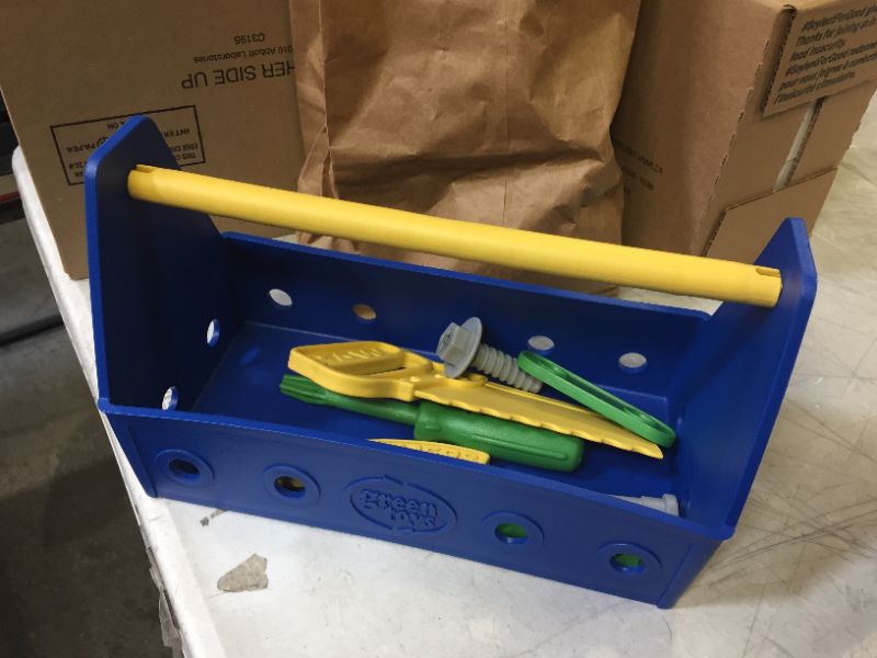 Photo 2 of Green Toys Tool Set, Blue - 15 Piece Pretend Play, Motor Skills, Language & Communication Kids Role Play Toy. No BPA, phthalates, PVC. Dishwasher Safe, Recycled Plastic, Made in USA.
