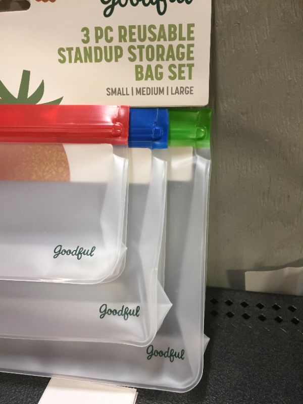 Photo 3 of 3 Piece Reusable Stand-Up Storage Bag Set - Ecolution
