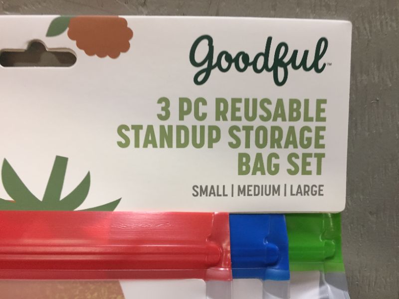 Photo 4 of 3 Piece Reusable Stand-Up Storage Bag Set - Ecolution
